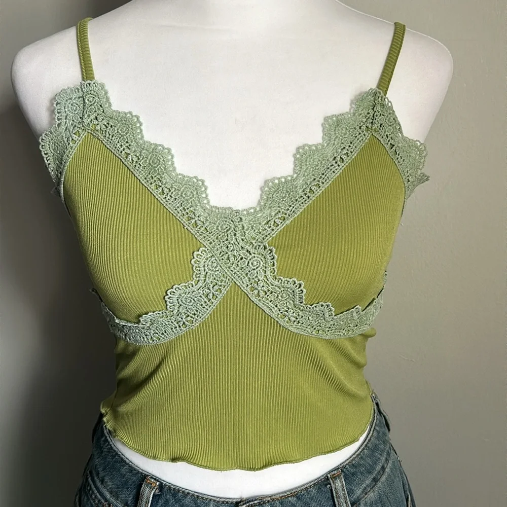 Collection of Juniors Style Crop Tanks Lottie Moss Hollister Me to We and More - Picture 6 of 15